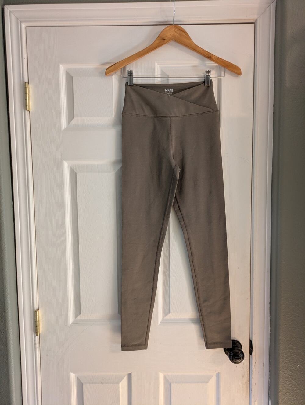 MATE The Label Organic Stretch Full Length Legging Pebble Small NWOT